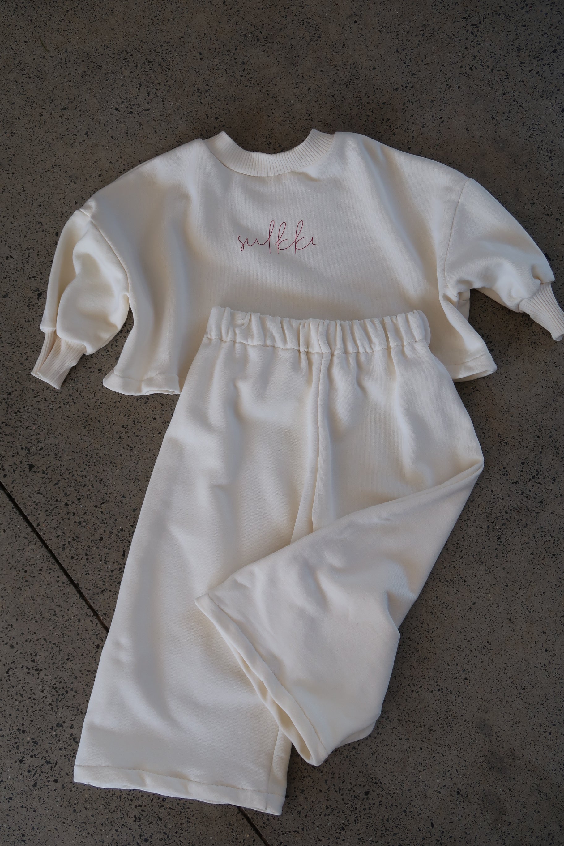 MINI TRACKSUIT SET - MILK