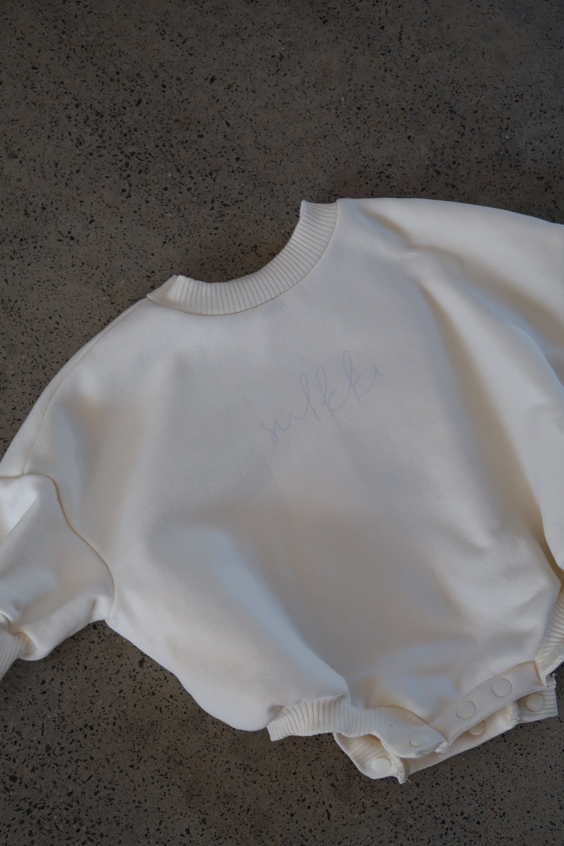 MINI SWEATSHIRT ROMPER - MILK