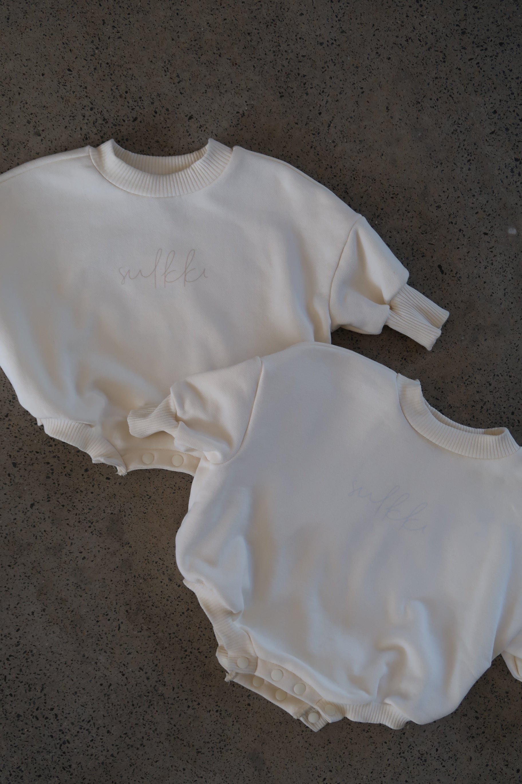 MINI SWEATSHIRT ROMPER - MILK